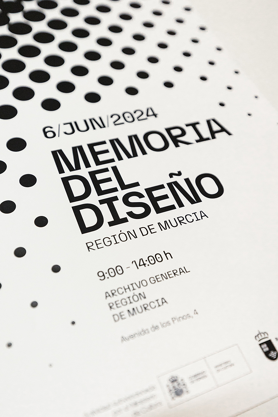 Cartel Memoria del Diseño (parcial) Memoria Diseño gráfico identidad