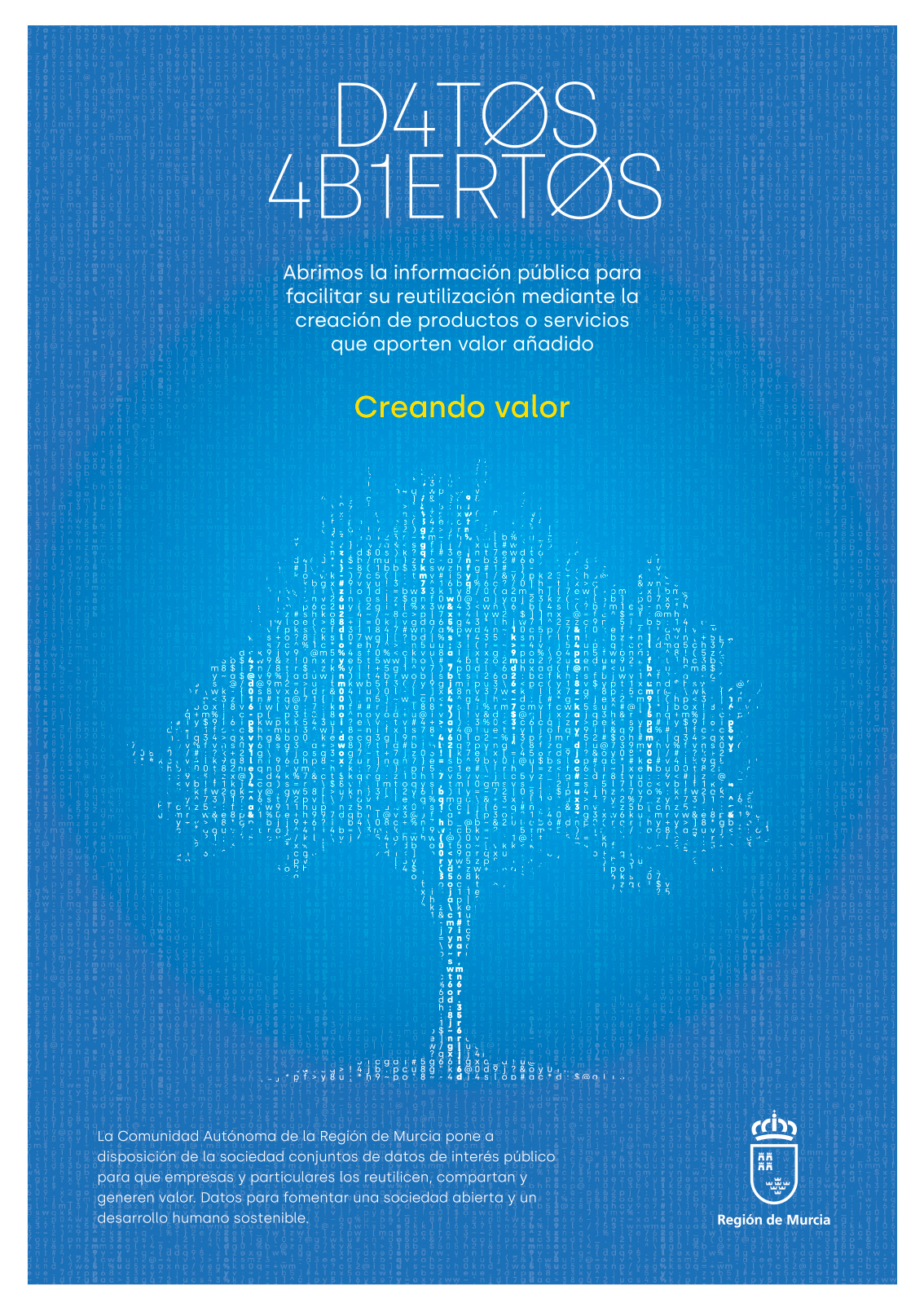 Cartel Medioambiente Datos abiertos Campañas Diseño